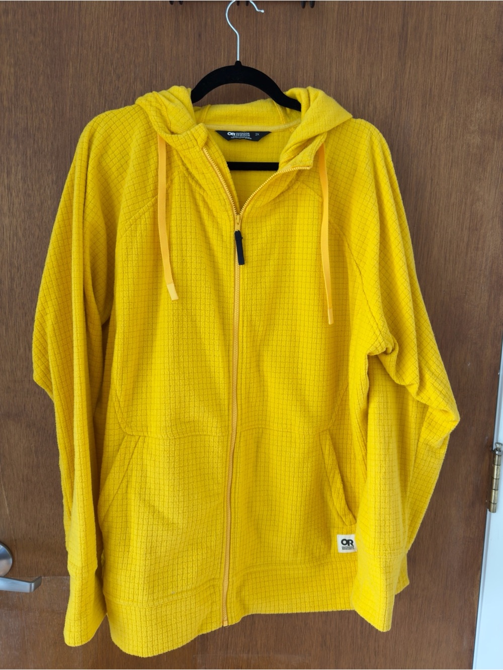 Outdoor Research Saffron Waffle-Texture Full-Zip Hooded Jacket